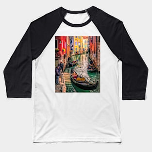 Gondolas at sunset Baseball T-Shirt